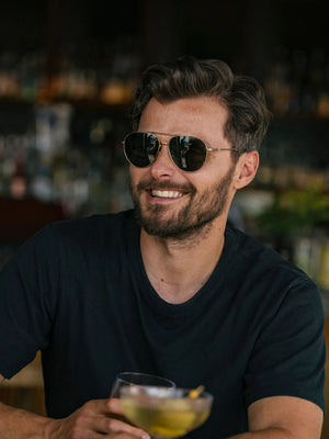 Serona 61 - Satin Light/Green Polarized