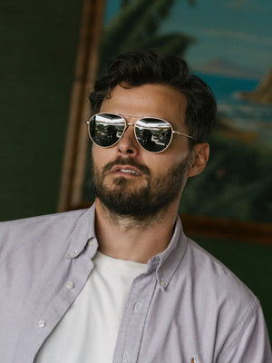 Serona 61 - Satin Light/Green Polarized