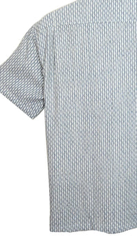 Harshil 2 Pocket Shirt Cotton Distortion Wave In Indigo