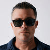 Wiley 54 - Brindle Tortoise/Green Polorized