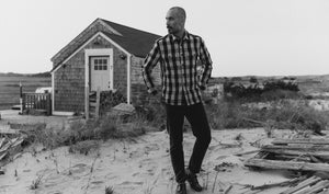 The Division Shirt in Black Ingigo Check