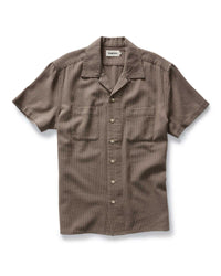 The Conrad Shirt in Cocoa Dobby