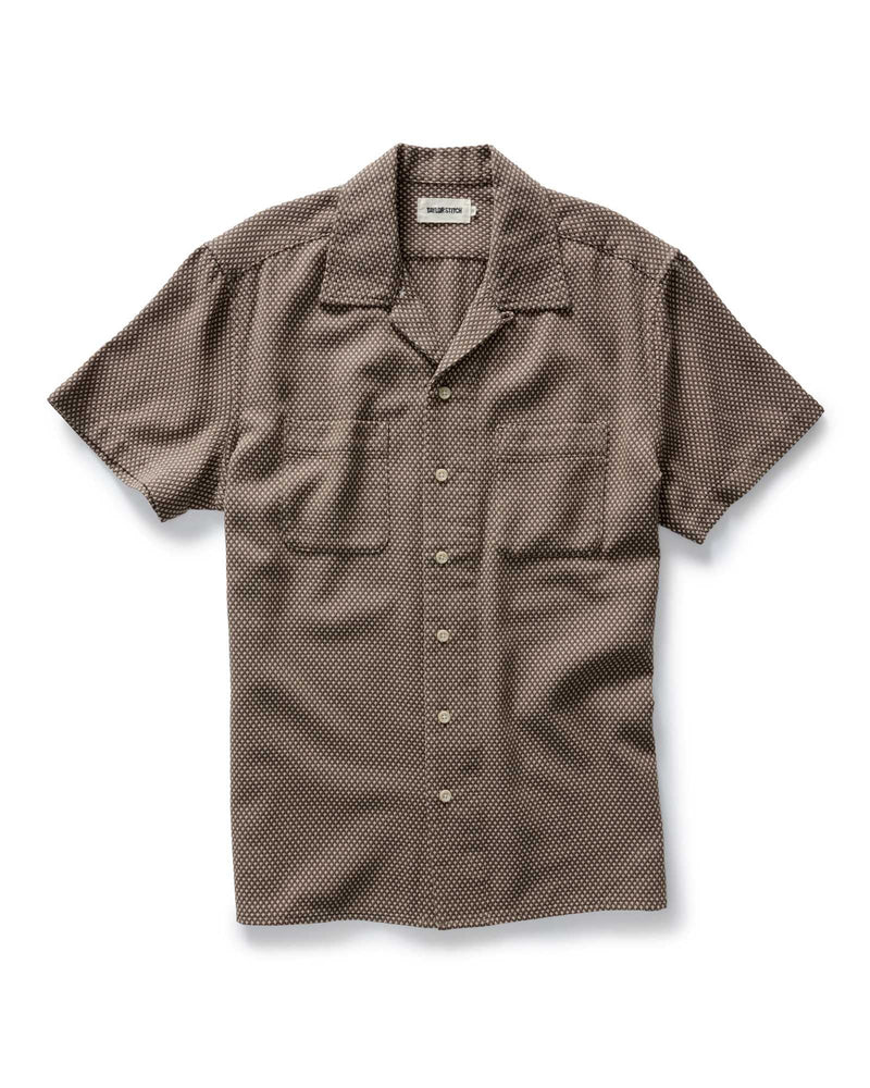 The Conrad Shirt in Cocoa Dobby