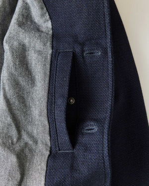 The Crew Jacket in Rinsed Indigo Sashiko