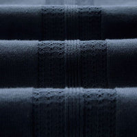 The Button Down Polo in Dark Navy Stripe