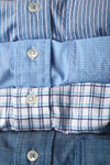 Huntsman Blues - White/Navy Tattersall