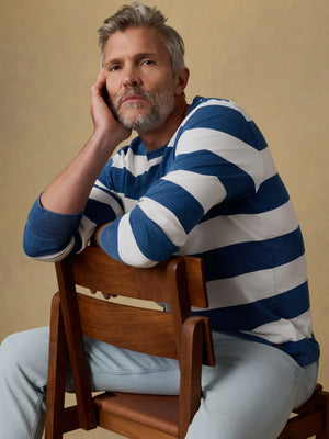 Long-Sleeve Indigo Tee