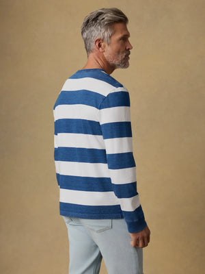 Long-Sleeve Indigo Tee