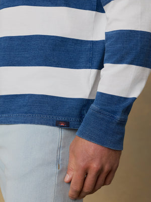 Long-Sleeve Indigo Tee