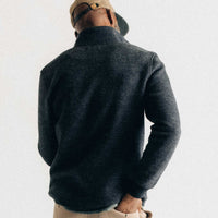 The Evans Jacket in Navy Birdseye Wool