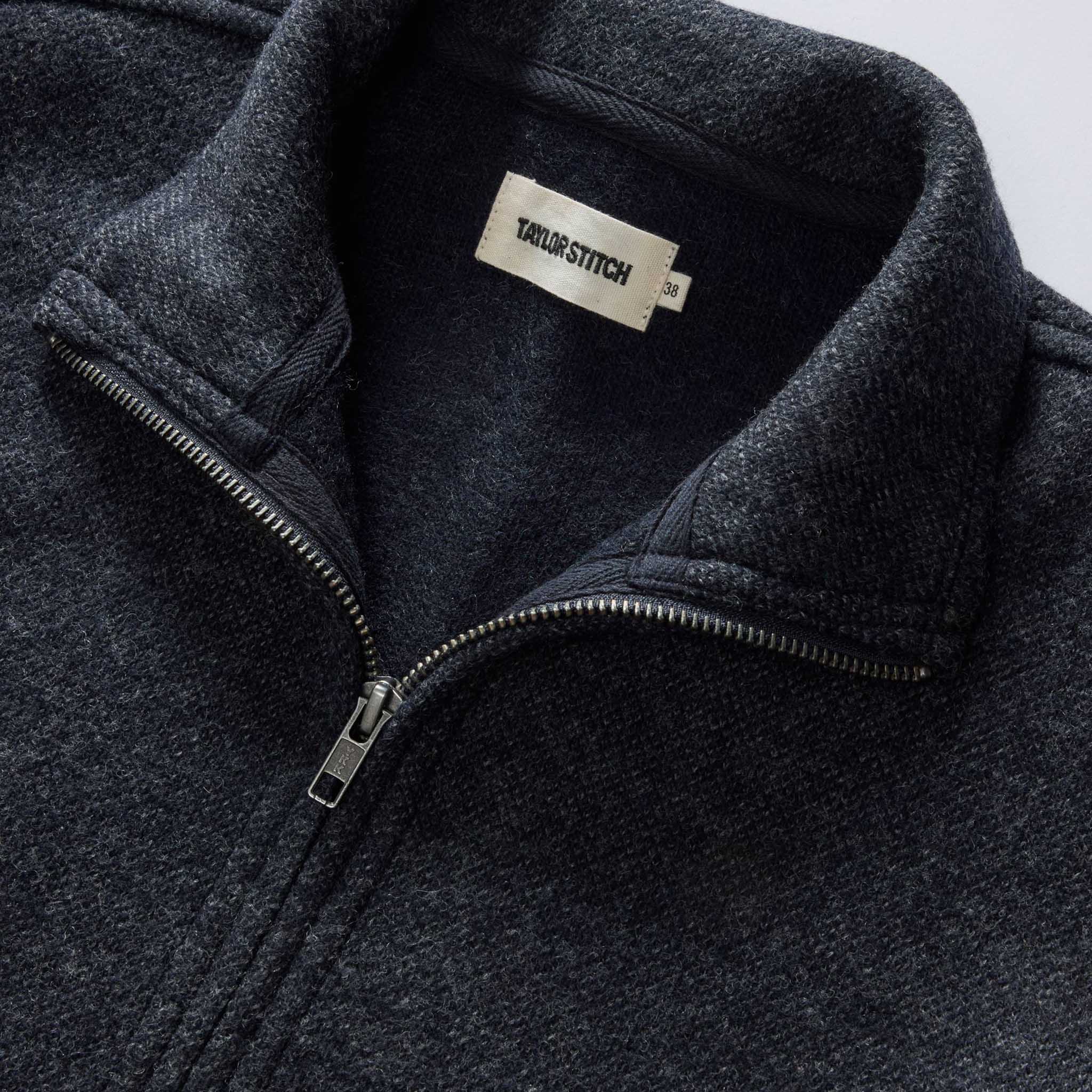 The Evans Jacket in Navy Birdseye Wool