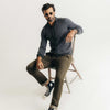 The Nichols Polo in Navy Birdseye