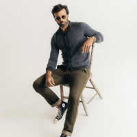 The Nichols Polo in Navy Birdseye