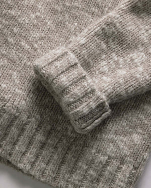 The Match V-Neck Sweater in Sable Merino Slub