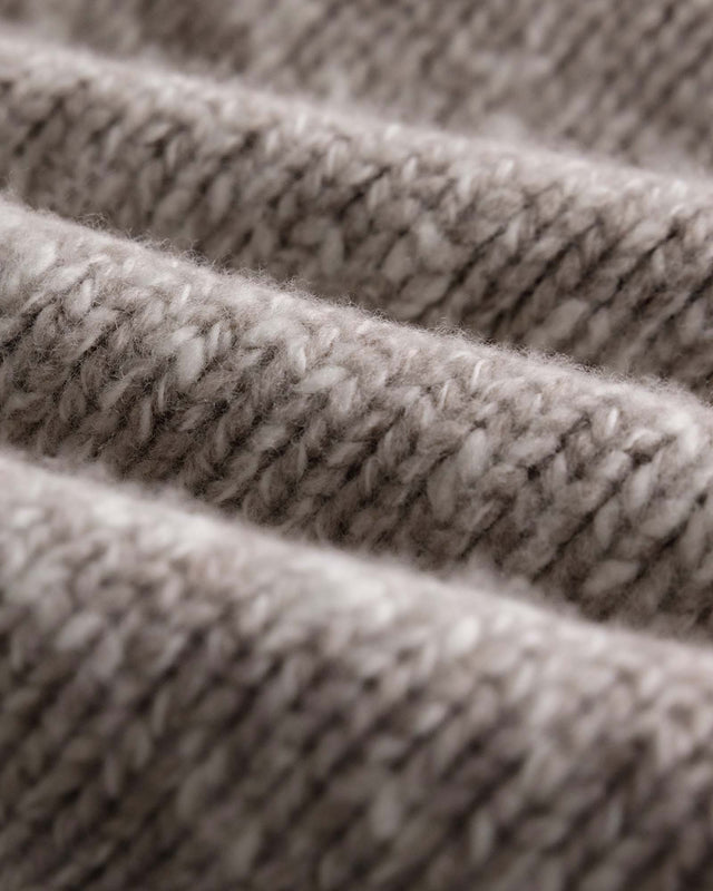 The Match V-Neck Sweater in Sable Merino Slub