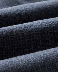 The CPO Shirt in Indigo Ash Wool Herringbone