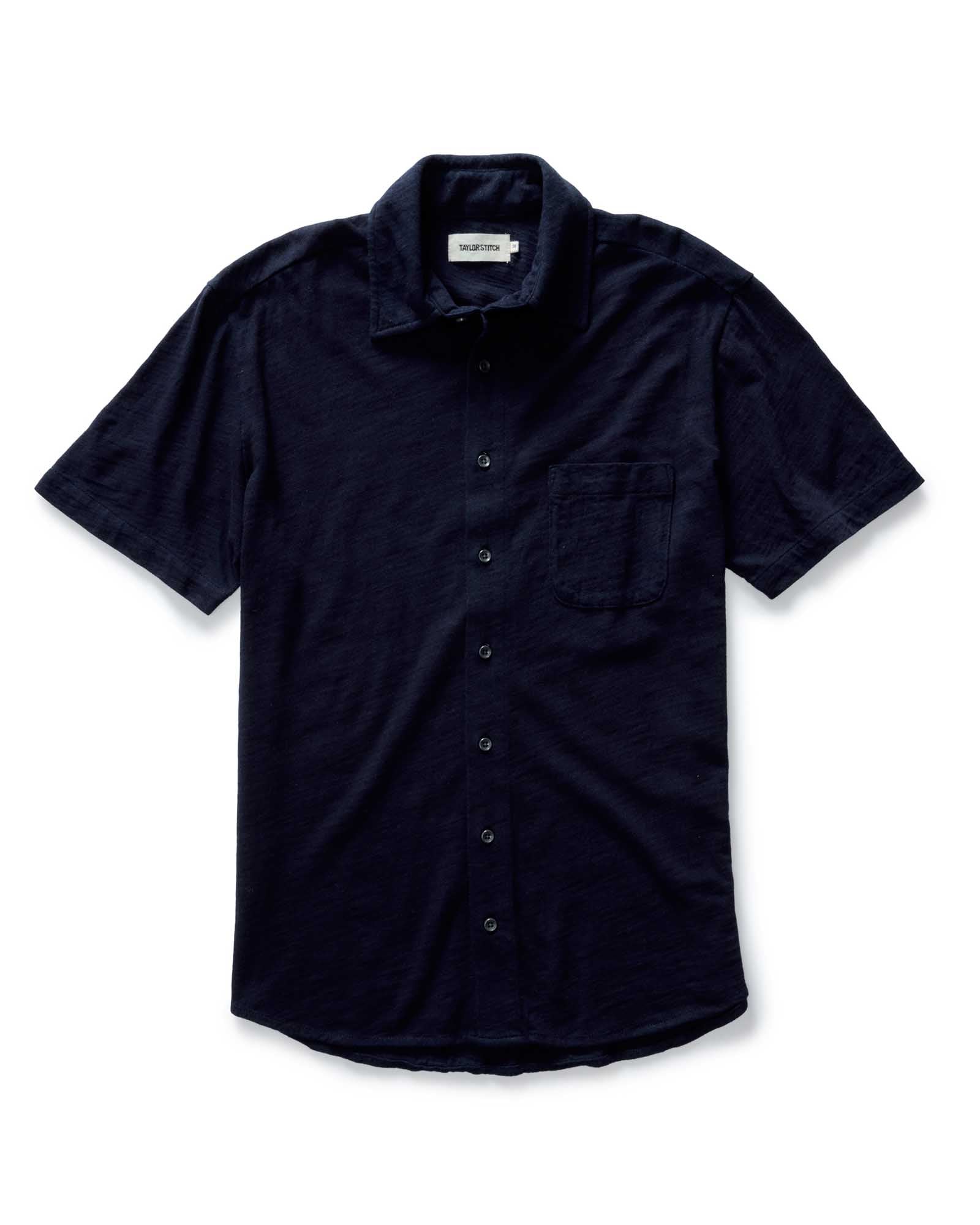 The Short Sleeve California in Rinsed Indigo Slub