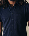 The Short Sleeve California in Rinsed Indigo Slub