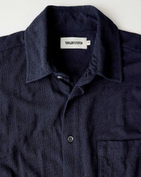 The Short Sleeve California in Rinsed Indigo Slub