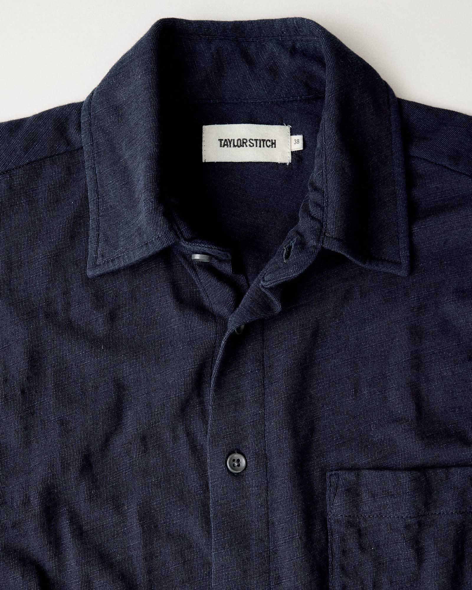 The Short Sleeve California in Rinsed Indigo Slub