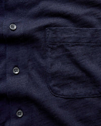 The Short Sleeve California in Rinsed Indigo Slub