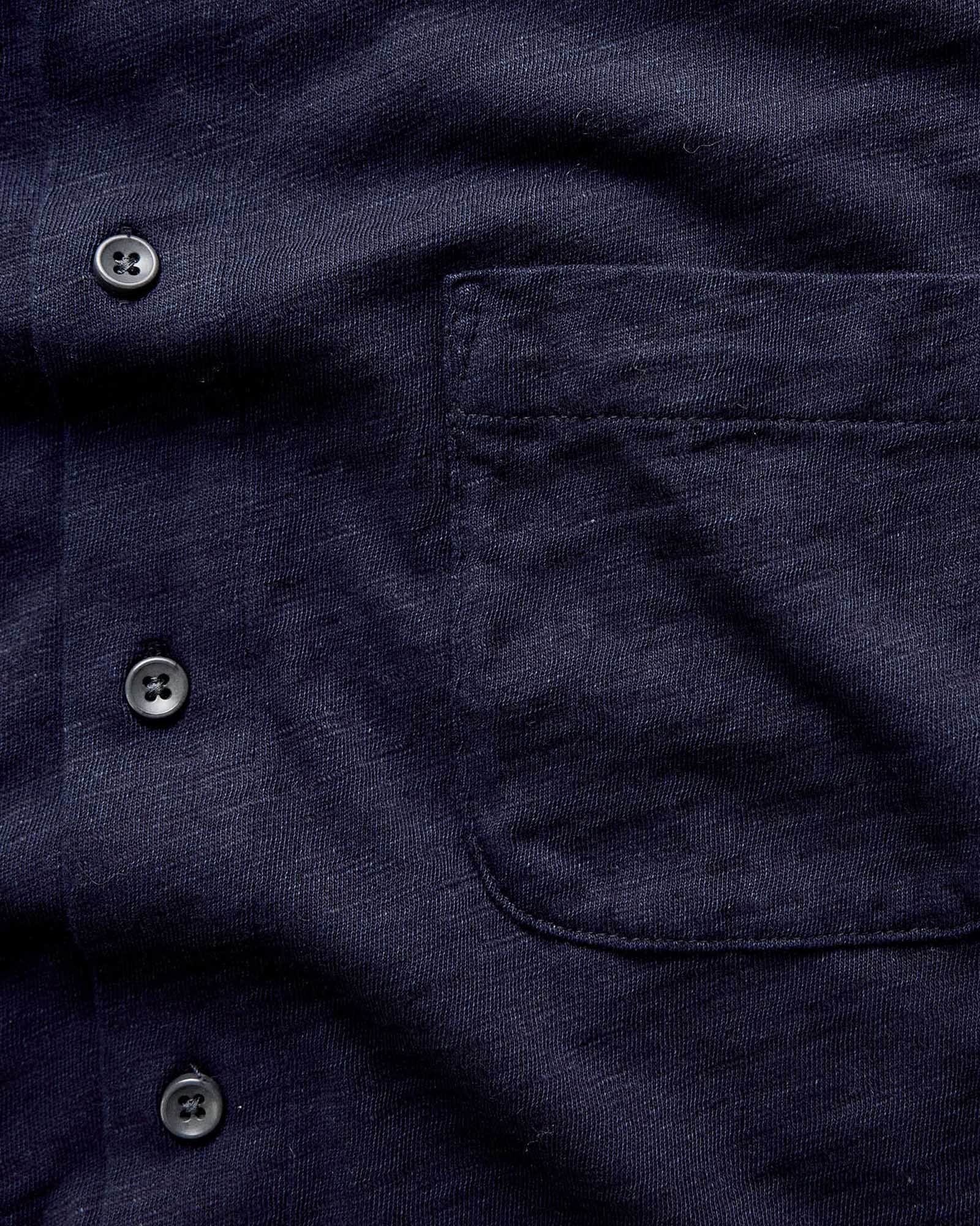 The Short Sleeve California in Rinsed Indigo Slub