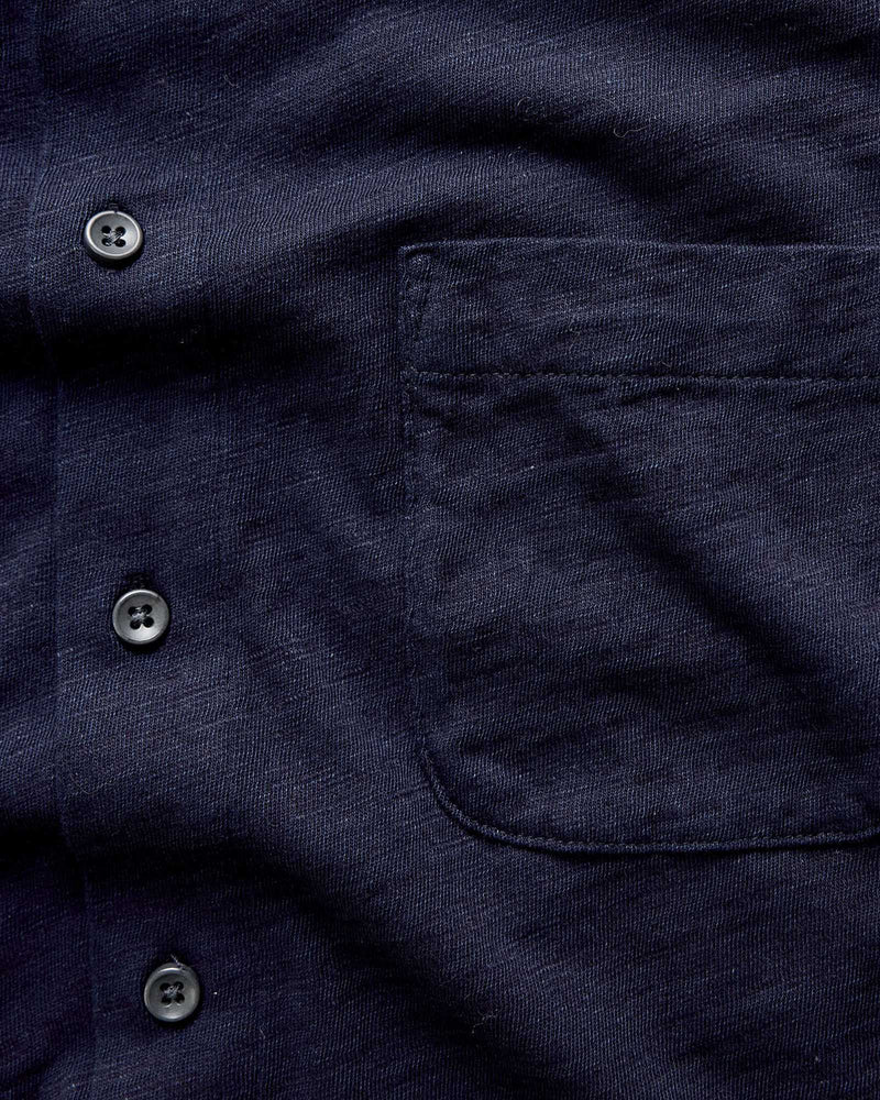 The Short Sleeve California in Rinsed Indigo Slub