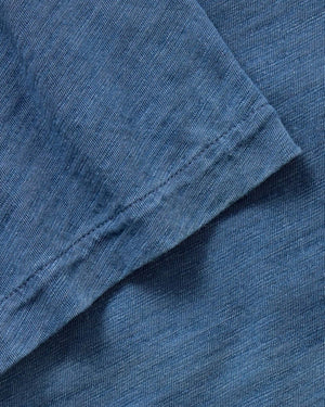 The Short Sleeve California in Washed Indigo Slub