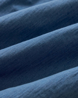The Short Sleeve California in Washed Indigo Slub