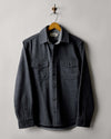 The CPO Shirt in Heather Slate Twill
