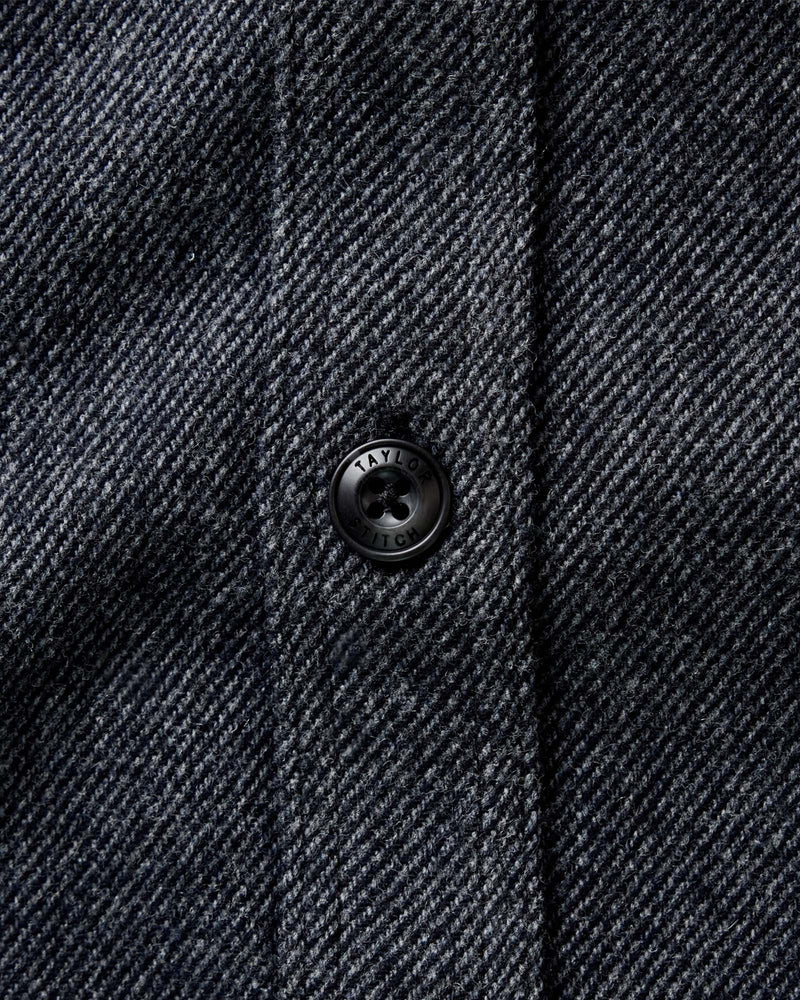 The CPO Shirt in Heather Slate Twill