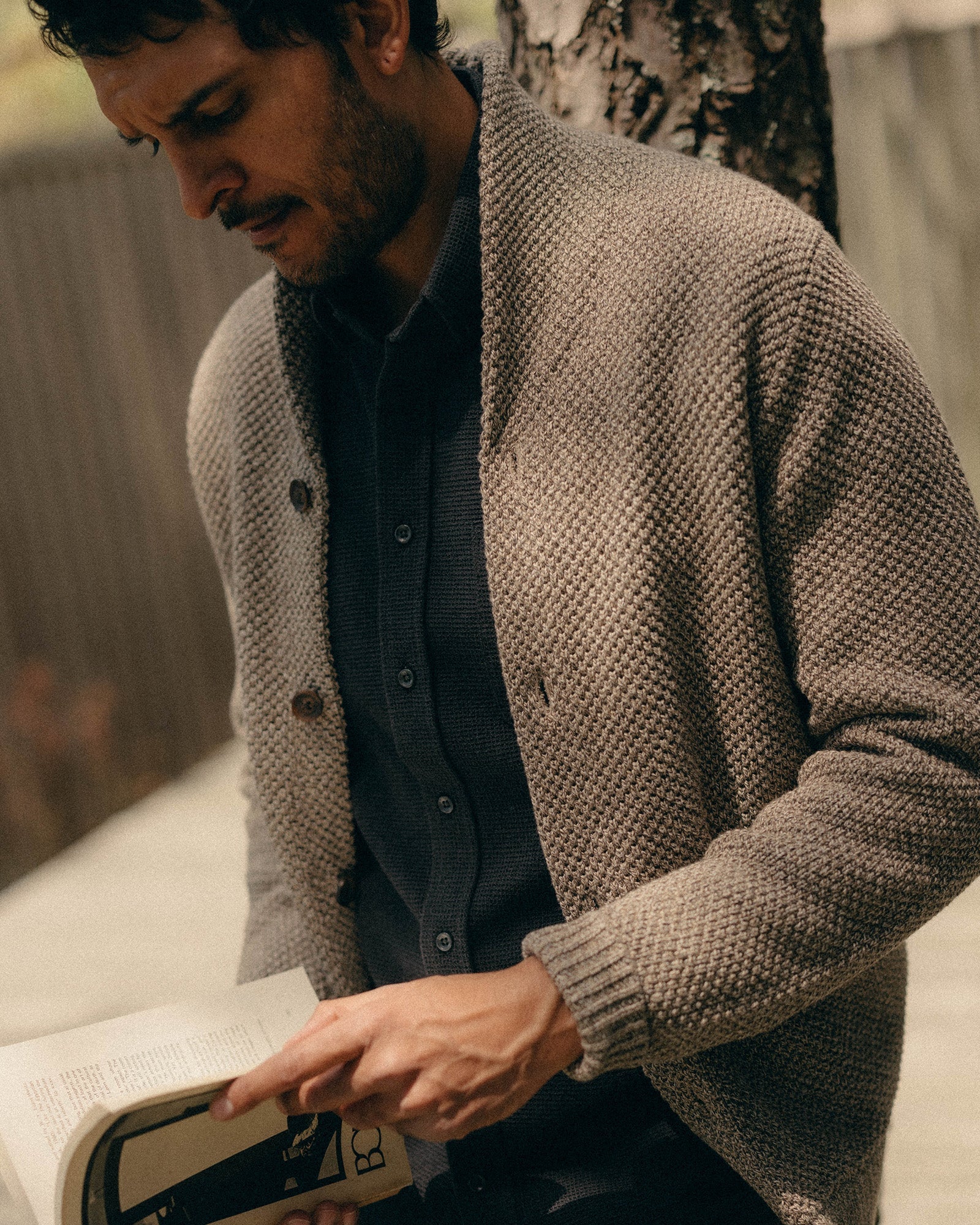 The Crawford Sweater in Coffee Twist