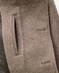 The Mariner Coat in Sable Melton Wool