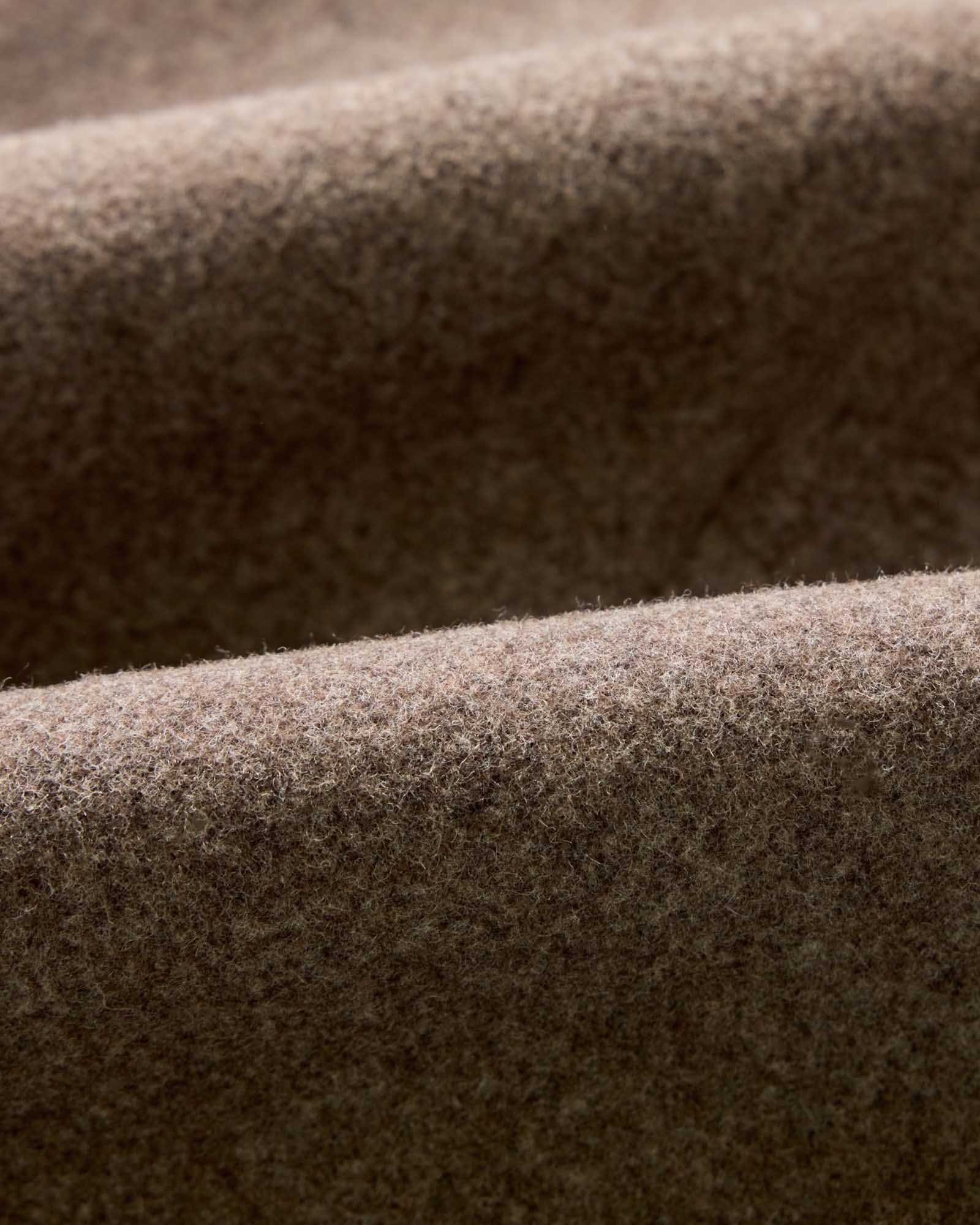 The Mariner Coat in Sable Melton Wool