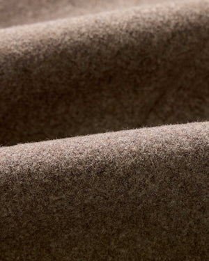 The Mariner Coat in Sable Melton Wool