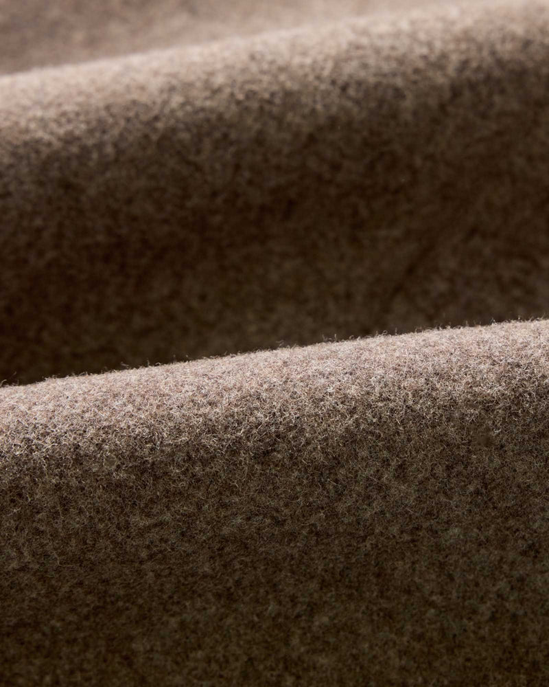 The Mariner Coat in Sable Melton Wool