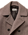 The Mariner Coat in Sable Melton Wool