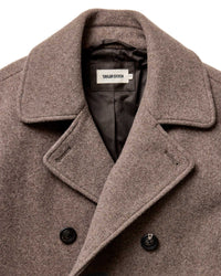 The Mariner Coat in Sable Melton Wool