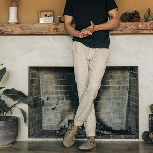 Apres Pant in Natural Sashiko