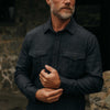 The Saddler Shirt in Midnight Check Wool