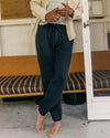 The Après Pant in Heather Midnight Quilted Jersey
