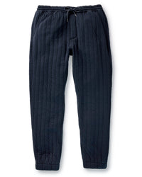 The Après Pant in Heather Midnight Quilted Jersey
