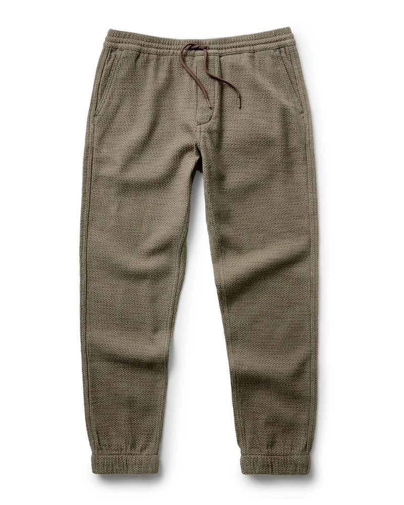 The Apres Pant in Cypress Sashiko