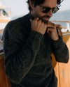 Seafarer Sweater in Charcoal Donegal