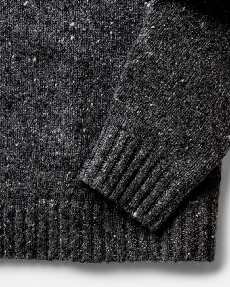 Seafarer Sweater in Charcoal Donegal