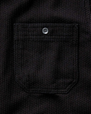 The Utility Shirt in Black Indigo Sashiko