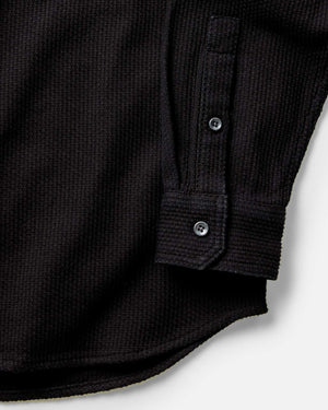 The Utility Shirt in Black Indigo Sashiko