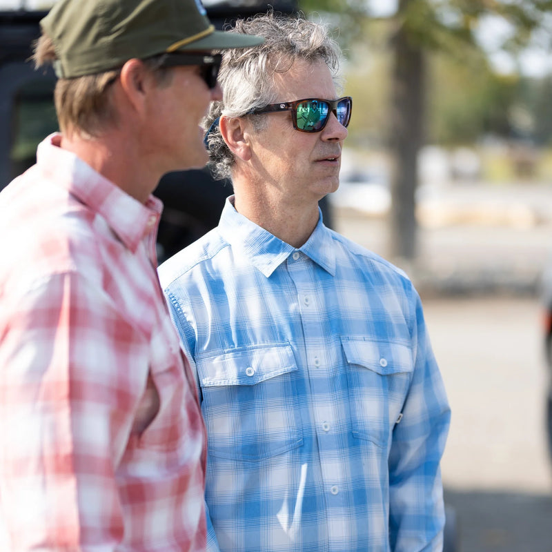 Kingfisher LS Shirt - Sky Kirby Plaid
