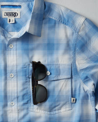 Kingfisher LS Shirt - Sky Kirby Plaid