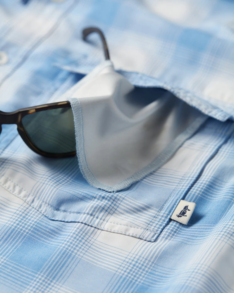 Kingfisher LS Shirt - Sky Kirby Plaid